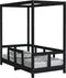 vidaXL - Kinderbedframe - 70x140 - cm - massief - grenenhout - zwart
