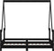 vidaXL - Kinderbedframe - 70x140 - cm - massief - grenenhout - zwart