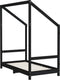vidaXL - Kinderbedframe - 70x140 - cm - massief - grenenhout - zwart
