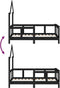 vidaXL - Kinderbedframe - 70x140 - cm - massief - grenenhout - zwart