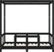 vidaXL - Kinderbedframe - 70x140 - cm - massief - grenenhout - zwart