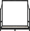 vidaXL - Kinderbedframe - 70x140 - cm - massief - grenenhout - zwart