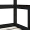 vidaXL - Kinderbedframe - 70x140 - cm - massief - grenenhout - zwart