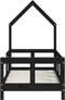 vidaXL - Kinderbedframe - 70x140 - cm - massief - grenenhout - zwart