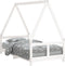 vidaXL - Kinderbedframe - 80x160 - cm - massief - grenenhout - wit