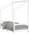 vidaXL - Kinderbedframe - 80x160 - cm - massief - grenenhout - wit