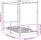 vidaXL - Kinderbedframe - 80x160 - cm - massief - grenenhout - wit