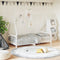 vidaXL - Kinderbedframe - 80x160 - cm - massief - grenenhout - wit