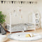vidaXL - Kinderbedframe - 80x160 - cm - massief - grenenhout - wit