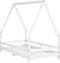 vidaXL - Kinderbedframe - 80x160 - cm - massief - grenenhout - wit