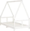 vidaXL - Kinderbedframe - 80x160 - cm - massief - grenenhout - wit