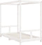 vidaXL - Kinderbedframe - 80x160 - cm - massief - grenenhout - wit