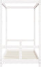vidaXL - Kinderbedframe - 80x160 - cm - massief - grenenhout - wit