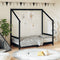 vidaXL - Kinderbedframe - 80x160 - cm - massief - grenenhout - zwart