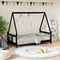 vidaXL - Kinderbedframe - 80x160 - cm - massief - grenenhout - zwart