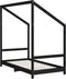 vidaXL - Kinderbedframe - 80x160 - cm - massief - grenenhout - zwart