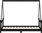 vidaXL - Kinderbedframe - 80x160 - cm - massief - grenenhout - zwart