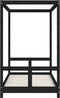 vidaXL - Kinderbedframe - 80x160 - cm - massief - grenenhout - zwart
