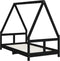 vidaXL - Kinderbedframe - 80x160 - cm - massief - grenenhout - zwart