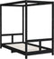 vidaXL - Kinderbedframe - 80x160 - cm - massief - grenenhout - zwart