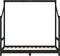 vidaXL - Kinderbedframe - 80x160 - cm - massief - grenenhout - zwart