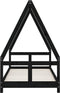 vidaXL - Kinderbedframe - 80x160 - cm - massief - grenenhout - zwart