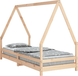vidaXL - Kinderbedframe - 80x200 - cm - massief - grenenhout