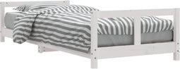 vidaXL - Kinderbedframe - 80x200 - cm - massief - grenenhout - wit