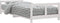 vidaXL - Kinderbedframe - 80x200 - cm - massief - grenenhout - wit