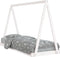 vidaXL - Kinderbedframe - 80x200 - cm - massief - grenenhout - wit