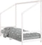 vidaXL - Kinderbedframe - 80x200 - cm - massief - grenenhout - wit