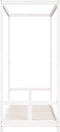 vidaXL - Kinderbedframe - 80x200 - cm - massief - grenenhout - wit