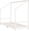 vidaXL - Kinderbedframe - 80x200 - cm - massief - grenenhout - wit
