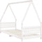 vidaXL - Kinderbedframe - 80x200 - cm - massief - grenenhout - wit