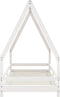 vidaXL - Kinderbedframe - 80x200 - cm - massief - grenenhout - wit
