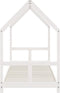 vidaXL - Kinderbedframe - 80x200 - cm - massief - grenenhout - wit