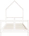 vidaXL - Kinderbedframe - 80x200 - cm - massief - grenenhout - wit