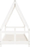 vidaXL - Kinderbedframe - 80x200 - cm - massief - grenenhout - wit