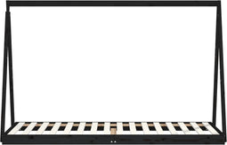 vidaXL - Kinderbedframe - 80x200 - cm - massief - grenenhout - zwart