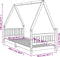 vidaXL - Kinderbedframe - 80x200 - cm - massief - grenenhout - zwart