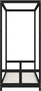 vidaXL - Kinderbedframe - 80x200 - cm - massief - grenenhout - zwart