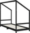 vidaXL - Kinderbedframe - 80x200 - cm - massief - grenenhout - zwart