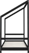 vidaXL - Kinderbedframe - 80x200 - cm - massief - grenenhout - zwart