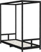 vidaXL - Kinderbedframe - 80x200 - cm - massief - grenenhout - zwart