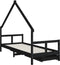 vidaXL - Kinderbedframe - 80x200 - cm - massief - grenenhout - zwart