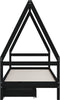 vidaXL - Kinderbedframe - 80x200 - cm - massief - grenenhout - zwart