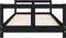 vidaXL - Kinderbedframe - 80x200 - cm - massief - grenenhout - zwart