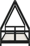 vidaXL - Kinderbedframe - 80x200 - cm - massief - grenenhout - zwart