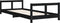 vidaXL - Kinderbedframe - 80x200 - cm - massief - grenenhout - zwart