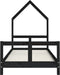 vidaXL - Kinderbedframe - 80x200 - cm - massief - grenenhout - zwart
